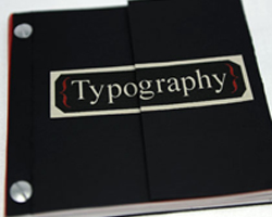 typography book cover